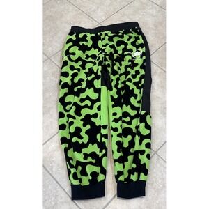 NIKE SPORTSWEAR NYC Parks Fleece Pants Joggers Sz XL Black Green Black Camo
